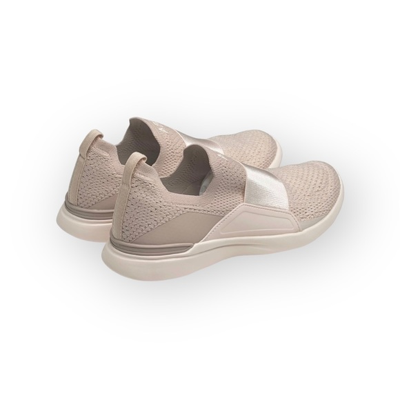 new APL 𖤐 Techloom Bliss Knit Satin Strap Running Shoe Sneakers 𖤐 Rose Nude 𖤐 - Picture 4 of 16
